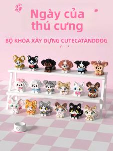 Bộ Đồ Chơi Xếp Hình Vi Mô Mèo Và Chó Dễ Thương 1 Món Đồ Trang Trí Búp Bê Đồ Chơi Giáo Dục Quà Tặng Cho Trẻ Từ 6-12 Tuổi Chủ Đề Lễ Hội