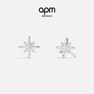 Meteorite Minimalist Refined Hexagram Earrings