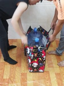 ถุงกระสอบ มีซิปรูดเปิดปิด ลายน่ารัก สำหรับจัดเก็บ บรรจุ สิ่งของ