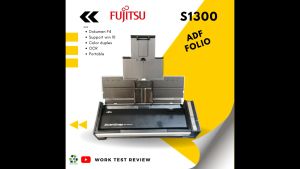 Scanner Folio F4 Fujitsu ScanSnap S1300 Scan Duplex Portable color OCR bisa masuk tas