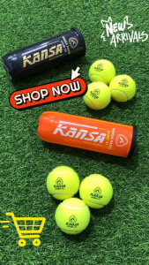 Kansa Padel Balls Game 45 Professional Padel Ball Club 59 Pressurizer High Elasticity for Practice Training Tennis Balls Allcourt 3pcs