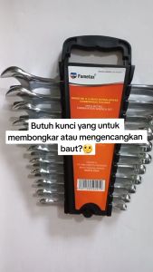 Kunci Ring Pas 1 Set 8 Sampai 17mm Komplit Murah / Kunci Ring Pas FUMETAX