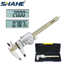 SHAHE IP54 Digital Caliper Large LCD Screen Stainless Steel Ruler Electronic 0.01mm High-Accuracy Caliper Gauge