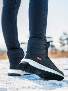 Affordable Winter Snow Boots Womens Thick Warm Waterproof Non-slip Short Tube Boots Korean Style round Toe Platform Fashion Boots