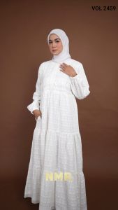 NMR Gamis Katun Bordir Vol 2459-1