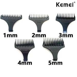 Kemei Hair Trimmer Limit Comb Universal Black Guards Hairdresser Hair Cutting Guide for KM-2293 KM-2299 1 2 3 4 5mm Comb