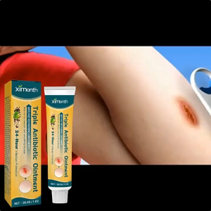 XiMonth Triple Antibiotic Ointment Wound Repairing Ointment Wound Healing Cream Firming Moisurizing Smoothing Skin Anti-Inflammatory Help Promote Wound Healing Nourish Skin Minimize Apperance Of Scars 24-Hour Infection Protection Repair Skin Car