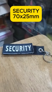 Tec40 SECURITY VELCRO PATCH with Patch Keychain Holder อาร์มตีนตุ๊กแก รักษาความปลอดภัย ARMBAND MADE IN THAILAND Tec40store ไรท์สาระกับครูแว่น