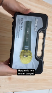 Audio Boss Mic Speaker Kabel Shure BT 58 SK + Koper MIC VOCAL BT 58 SK GOLD