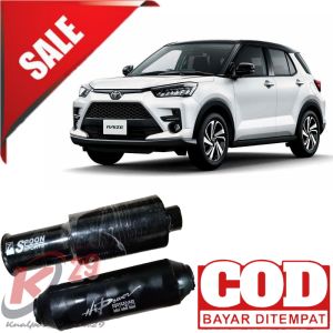 KNALPOT RACING MURAH SPOON+RESSONATOR HITAM UNTUK SEMUA JENIS MOBIL BENSIN DAN SOLAR