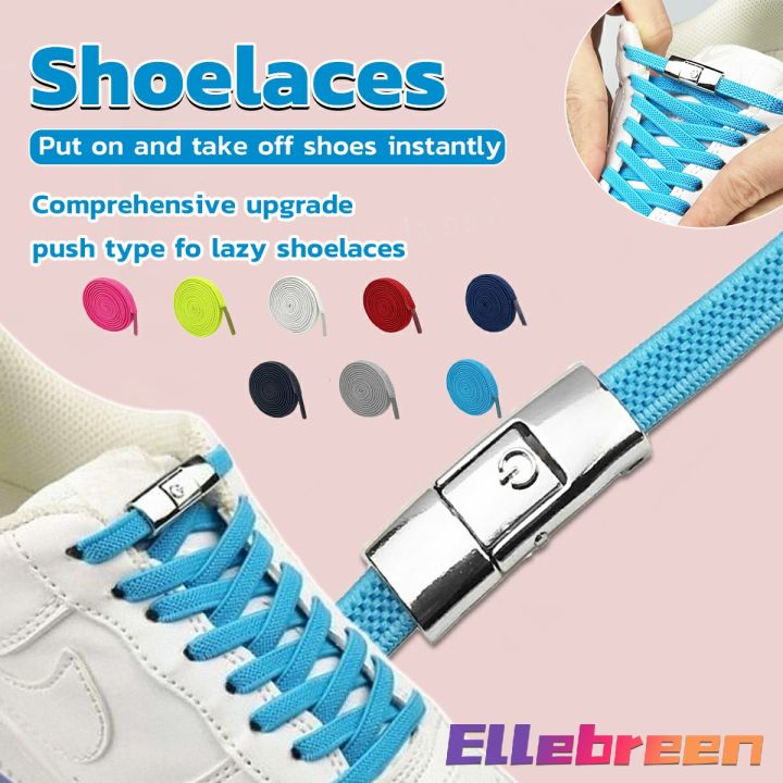 pair 8MM elastic shoelaces no tie lazy shoe laces lock Laces Kids Adult  Outdoor Sneakers Shoelace Lazada PH