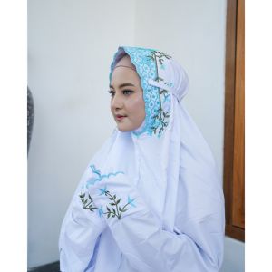 mukena rukuh terusan bordir polino dewasa santri model terbaru MUKENA LAJURAN DEWASA MUKENA TERUSAN DEWASA