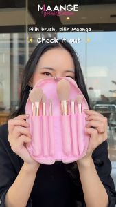 MAANGEpinkiedition 6-Piece Travel Brush Set With Brush Bag Centilera Easy To Use For Beginners 55079