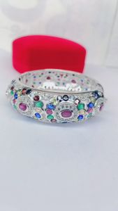 กำไลเงินนพเก้าพลอยแท้ทานตะวัน