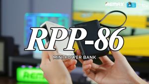 [ CCC ] Remax Power Bank รุ่น RPP-86 แบตสำรอง ความจุ 10000mAh สายชาร์จในตัว ชาร์จไว type-c USB มีประกันศูนย์ไทย มาตรฐาน มอก.