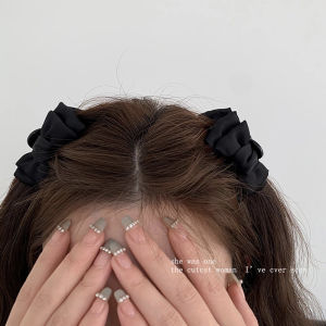Black Bow Princess Small Side and Forehead Clip