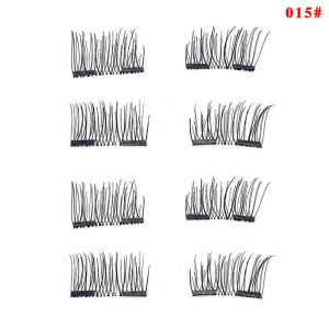 Wholesale Reusable 2Pair/8pcs Half Eyelashes Magnetic Eyelash Natural Look 3D Makeup Eyelash Extension Glue-free Cosmetics