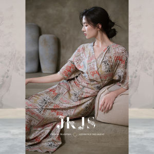 JK&JS | Summer Stylish Waist-Cinching Cheongsam Dress