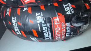 MOTORCYCLE BEAST TIRE FLASH TUBELESS TIRE 110/70-13 130/70-13 WITH FREE SEALANT AND PITO