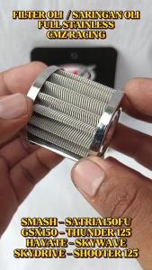 CMZ FILTER OLI STAINLESS SMASH SARINGAN OIL SATRIA150 FU GSX125 SKYDRIVE THUNDER125 16510B45H20N000