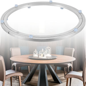 14inch Metal Turntable Bearing Heavy Duty Rotating Bearing Max Load Capacity 110Kg Round Dining Table Smooth Swivel Plate for