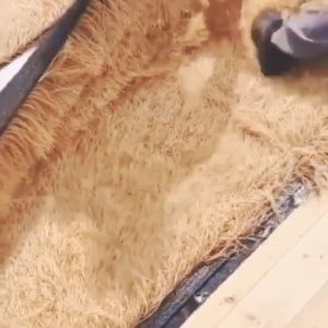 Simulated straw roof decoration plastic straw carpet artificial straw outdoor fake straw