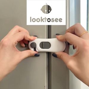 Child Safety Locks Baby Proofing Cabinet Latches–Anti-Pinch Fridge Drawer Locks For ToddlersSticky Cupboard Door Clips