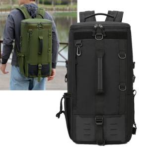 Fishing Lure Tackle Backpack with Rod Holders Fish Organizer Storage Rucksack Mens Outdoor Sports Hiking Hunting Equipment Bag