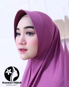 LANA INSTAN REMPEL JERSY - KASUARI HIJAB STYLE