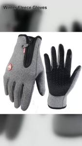 Winter Fleece Gloves for Men Women Touchscreen Warm Outdoor Cycling Driving Cold Resistance Gloves Windproof Non Slip Gloves