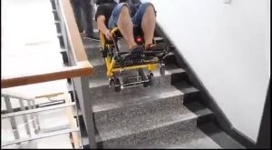 Electric Stair Wheelchair Climber Up Down Power /Elderly Stair Climbing Wheelchair /Disabled Stair Climbing Wheelchair