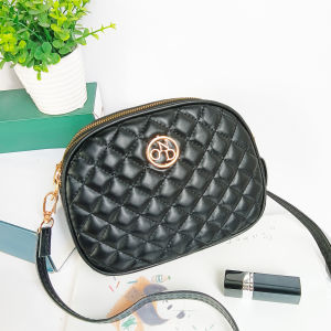 Versatile Small Crossbody Bag Womens Single Shoulder Zipper Bag Three Layers Leisure Style for Middle-Aged And Elderly Mothers