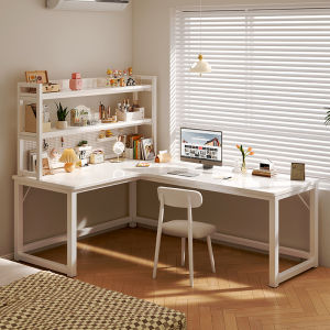 BAQILING | Multifunctional Corner Desk With Bookshelf