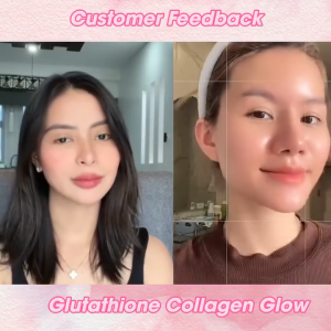 NATURE GLOW Glutathione Collagen Gummies Whitening Supplement Enhance Bright Skin STRAWBERRY FLAVOR