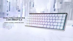 Asus ROG Falchion RX Low Profile 65% Tri-Mode Wireless RX Optical Gaming Keyboard