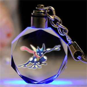 QAT | pokemon center Custom Pokemon Pikachu Crystal Keychain Toy Accessory