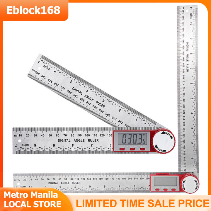 Digital Accurite Ruler Digital Angle Ruler 200/300mm Finder Protractor 2 in 1 Angle Finder ...