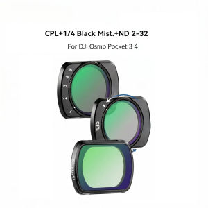 Magnetic HD Dual 2in1 VND Filter Kit for DJI Osmo Pocket 3/4 CPL UV Black Mist 1/4 ND2-32 ND64-512 Cinematic Camera Accessories