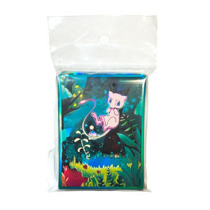 Takara Tomy | Pokemon Mew Cards Protector Sleeves PTCG High Quality Trading Card Cute Anime Broad Game Cover Kid Toy Gifts 60pcs 66x91mm