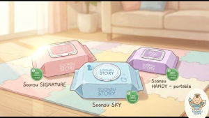* Korea Wet Wipe SoonSu Story Sky * Korea No.1 Wet Wipe / wet wipes / baby wipes / Safe for baby / High quality