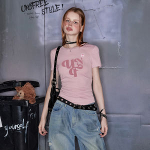 Unifree | Retro Style Short Sleeve Fitted T-shirt