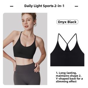 Crossed Straps Seamless Sports Bra Large Breast Minimizing