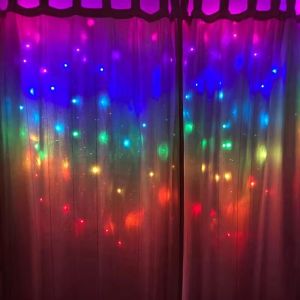 RGB 3x3/2/1m Curtain LED Light Christmas Decoration Holiday Home Bedroom Wedding Fairy Garland Lamp USB Plug with Remote