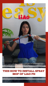 LIAO Multi-Functional 2-in-1 Spray Mop and Window Cleaner Set with Foam Head and Quick Snap-On Handle High Quality