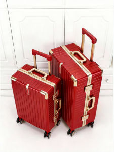 MANLVSHI | Bridal Wedding Red High Quality Luggage 20 Inch