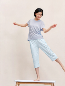 THREEGUN | Soft Cotton Loungewear Pants 3/4 Length