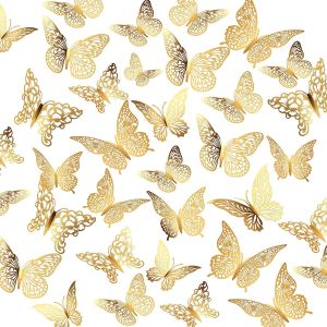 48pcs 3D Butterfly Wall Decor: Perfect for Your Butterfly Birthday Party