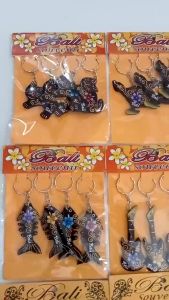 Paket Gantungan Kunci Lukis Bali Isi 4pcs