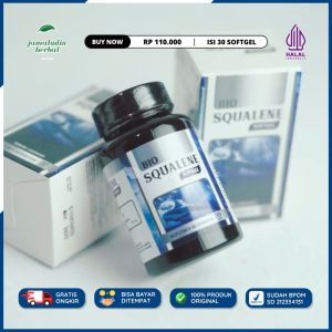 Obat Herbal Sesak Napas berbunyi - Obat Asma - Obat Dyspnea - Obat Emfisema - Obat PPOK - Obat Atasi Nafas Bunyi Ngik Ngik - Obat Atasi Mengi - Bio Squalene Softgel isi 30 Kapsul Lunak - 100% Tanpa Efek Samping