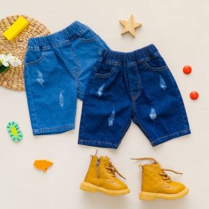 Celana Jeans Pendek Anak Ripped Berkualitas Tinggi Capung Kidswear